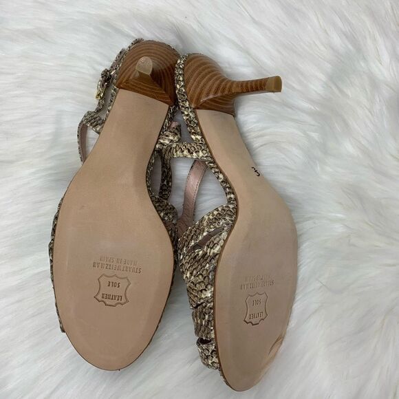 Stuart weitzman snakeskin slingback sandals - Picture 3 of 7